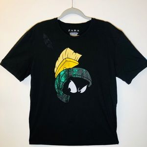 Zara Loony Tunes Men Black Tee